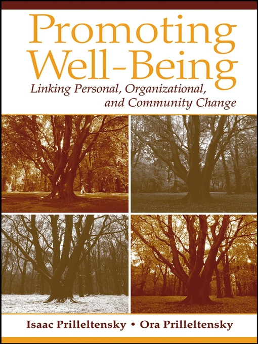 Title details for Promoting Well-Being by Isaac Prilleltensky - Available